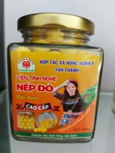 Viên tinh nhệ nếp đỏ mật ong rừng Bắc kạn 100gr